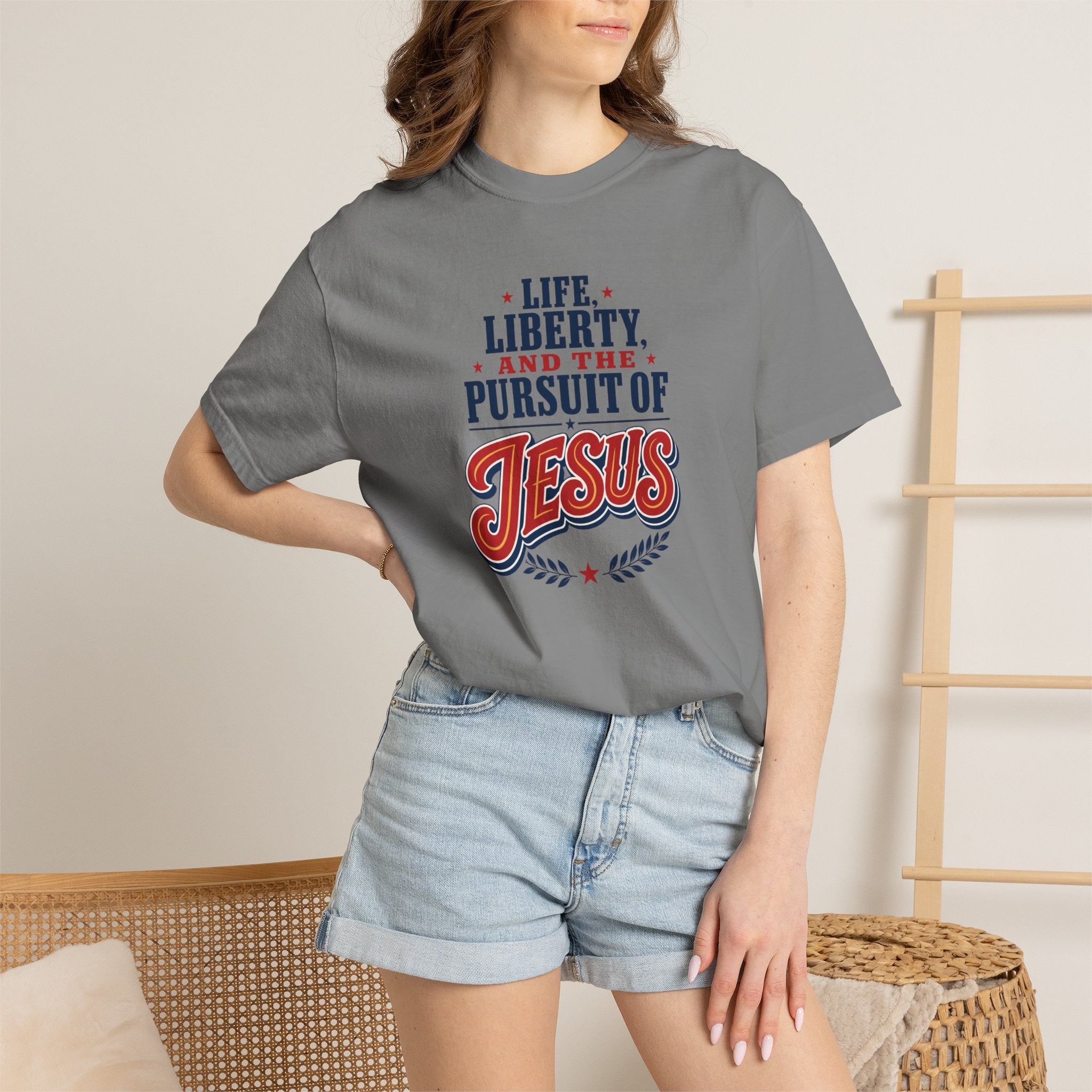 Life, Liberty, and the Pursuit of Jesus Unisex T-Shirt