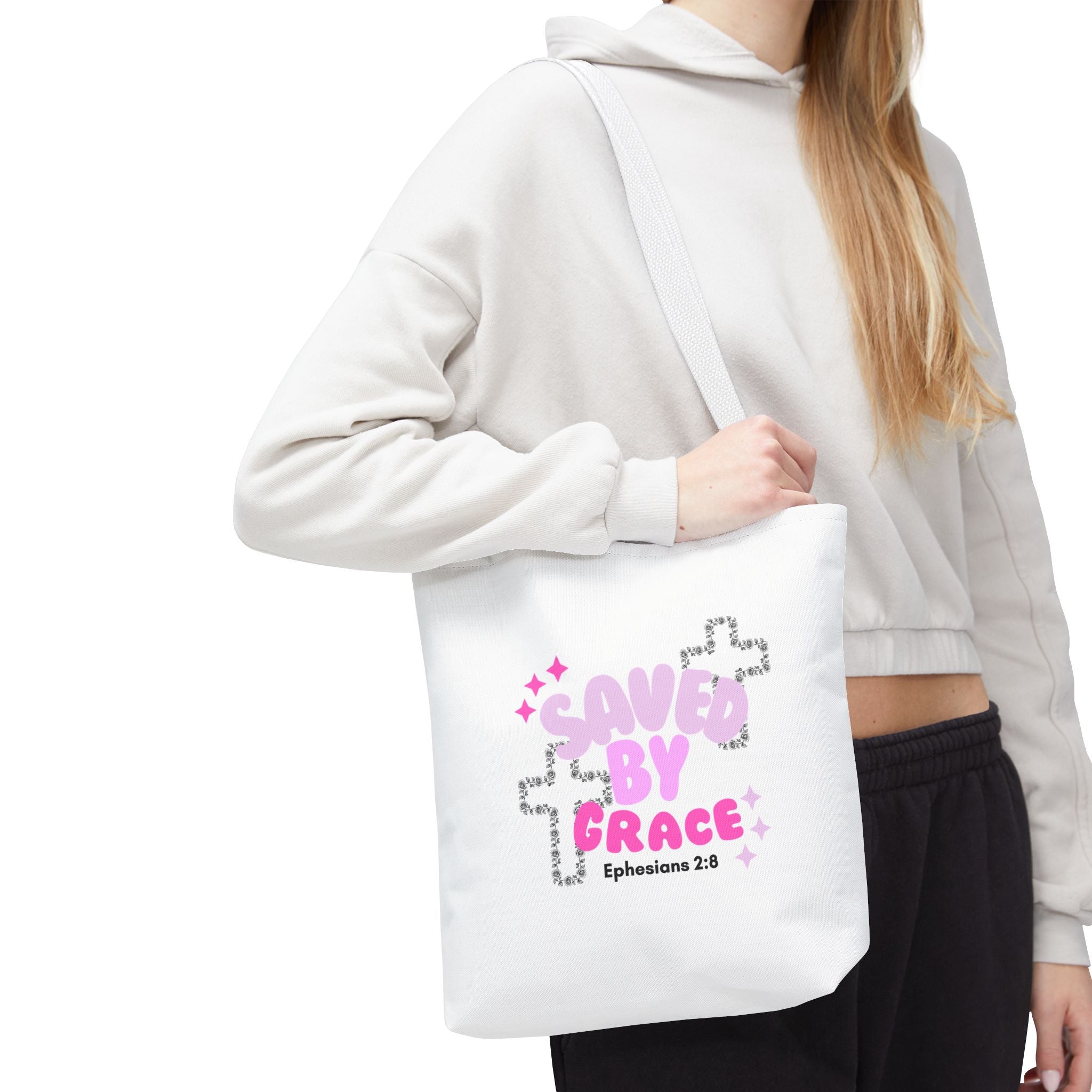 Saved by Grace Tote Bag