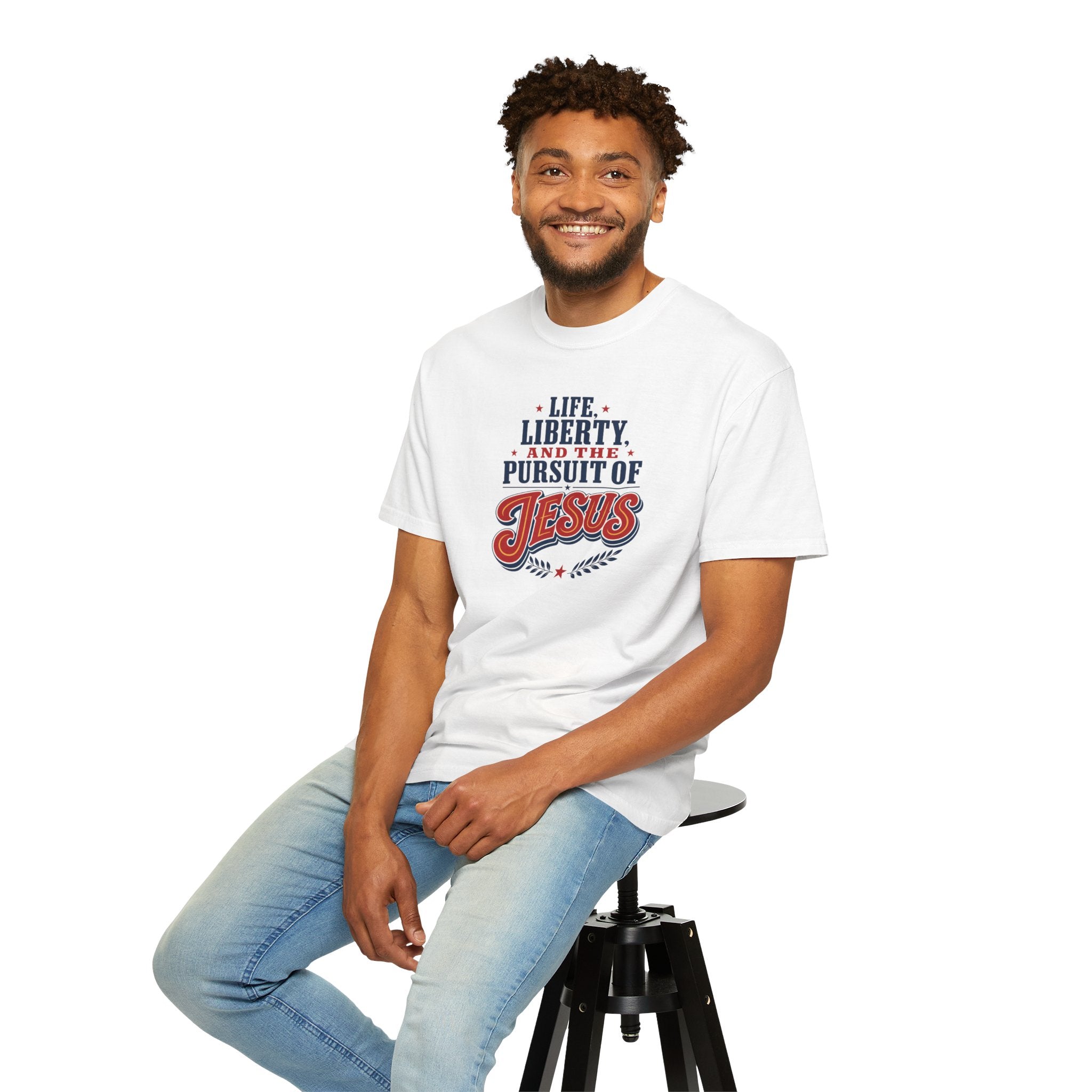 Life, Liberty, and the Pursuit of Jesus Unisex T-Shirt