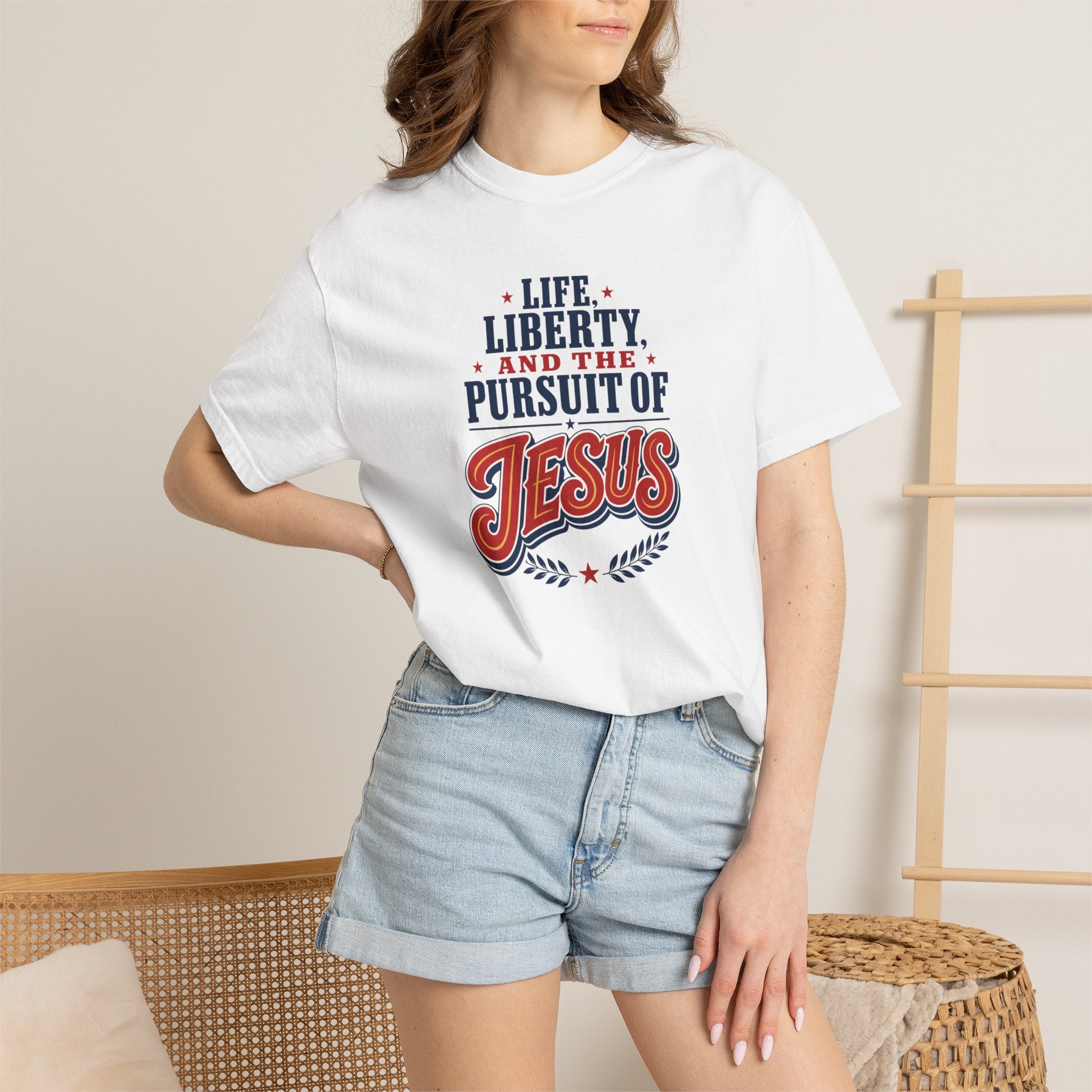Life, Liberty, and the Pursuit of Jesus Unisex T-Shirt