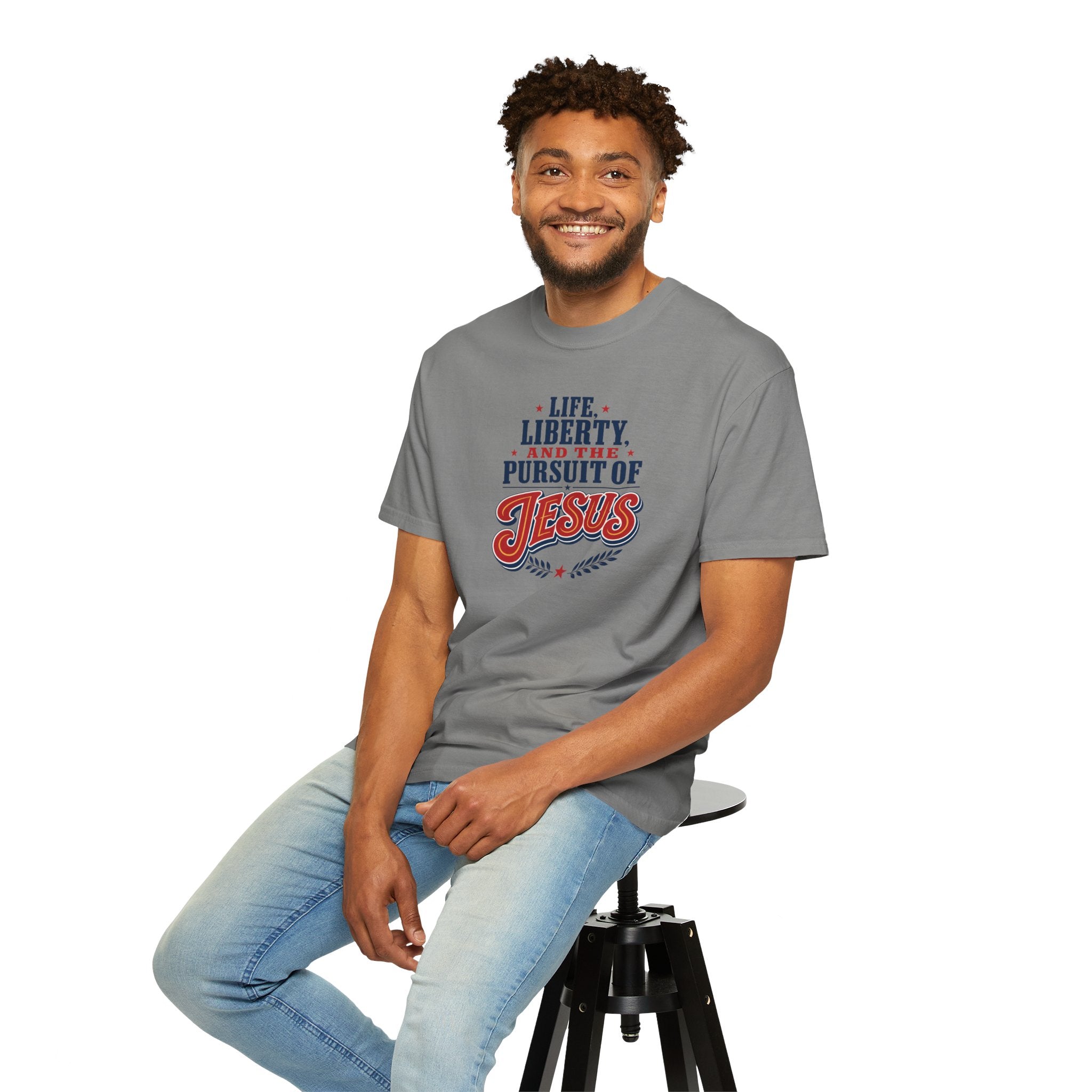 Life, Liberty, and the Pursuit of Jesus Unisex T-Shirt